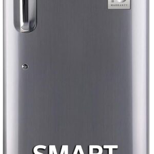 LG 185 L 5 Star Inverter Direct-Cool Single Door Refrigerator (GL-D201APZU, Shiny Steel, Base stand with drawer)