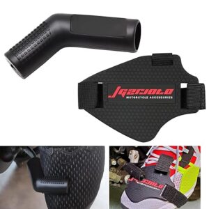 OTOROYS Shoe Protector for Bike Gear Shift pad for Shoes Protective for Motorbike (Black)